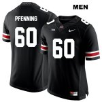 Men's NCAA Ohio State Buckeyes Blake Pfenning #60 College Stitched Authentic Nike White Number Black Football Jersey WF20Z41FQ